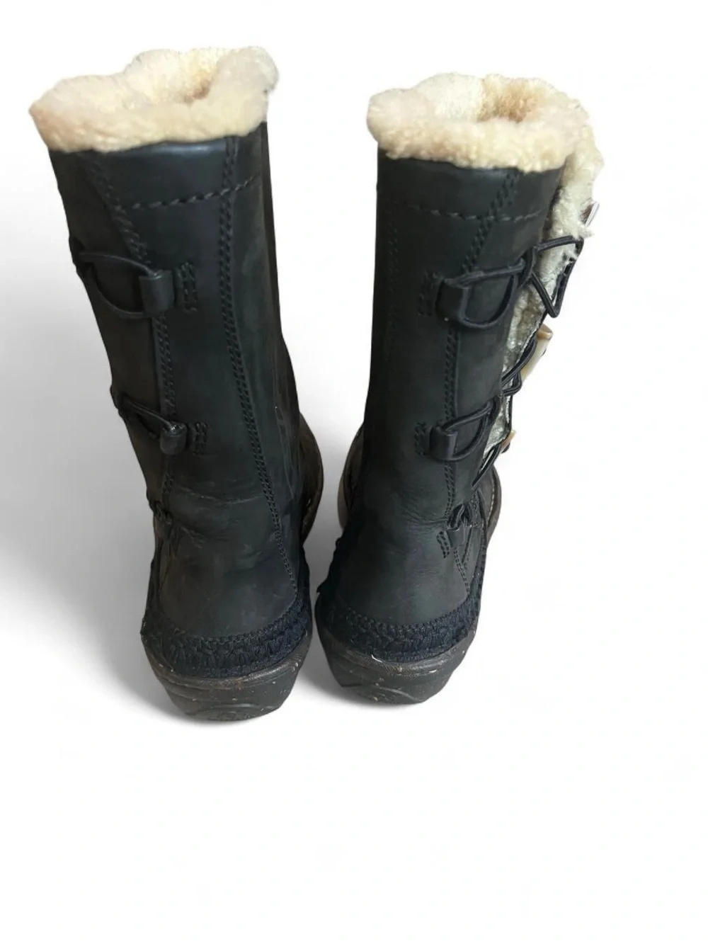 🌟 UGG Kona Black Leather Toggle Boots 🌟